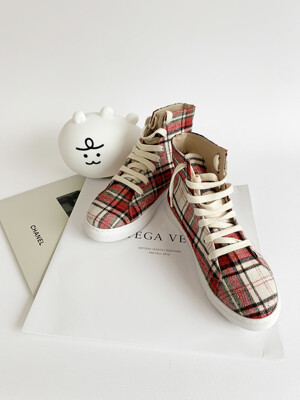 Cheeks Sneakers - Red Check