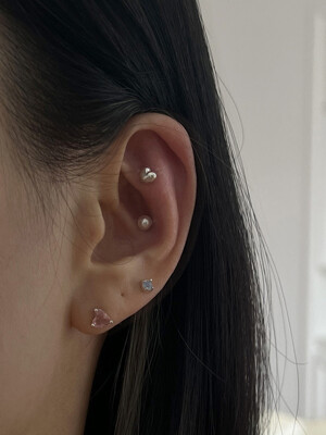 [925silver] Lovely set earring (3color)