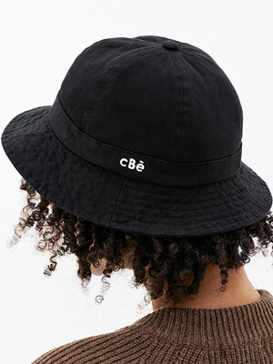 6 PANEL COTTON BUCKET HAT [BLACK]