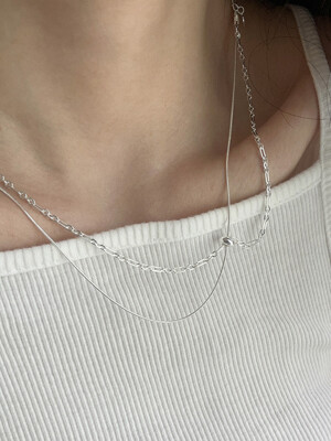 [925silver] Move necklace (2color)