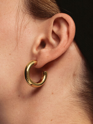 Golden Hoop Earrings 6