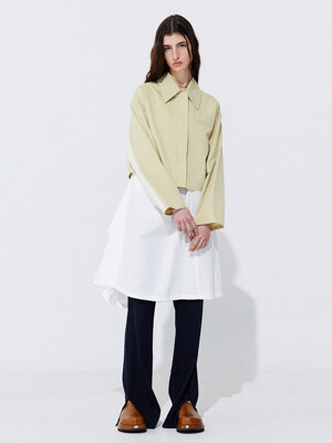 Raw-cut Cotton Jumper_Olive