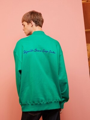 Mock Neck Sweatshirt (Green)