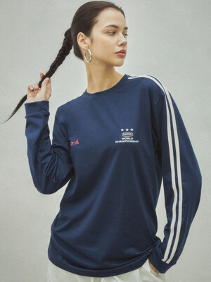 Authentic Track Line Long Sleeve_CTT306(Navy)