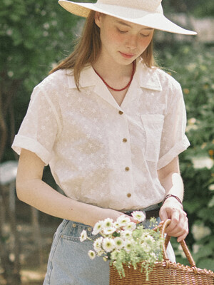 Atelier Flower Shirt - White