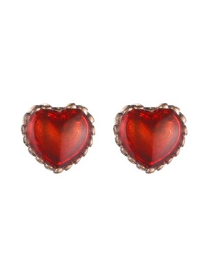 valentine heart earrings