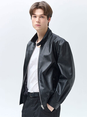 OVER-FIT STAND COLLAR BLOUSON