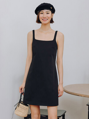 LS_Slim mini sleeveless dress
