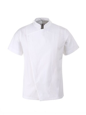 slim 1/2 chef jacket (White) #AJ1555