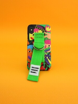 SUN CASE GRAPHIC HUMAN GREEN YELLOW GREEN (BELT)