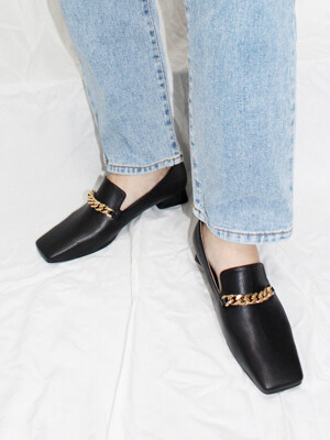 SQUARE CHAIN LOAFER 3cm M-IG-200905