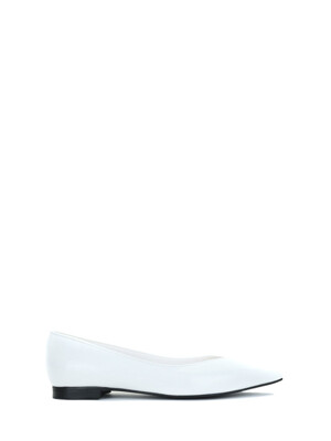 Stiletto Flat Shoes (White)