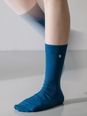 [no.180] turquoise silket socks