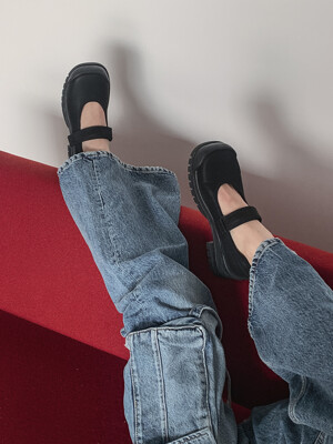 me6175 frank maryjane sneakers - black
