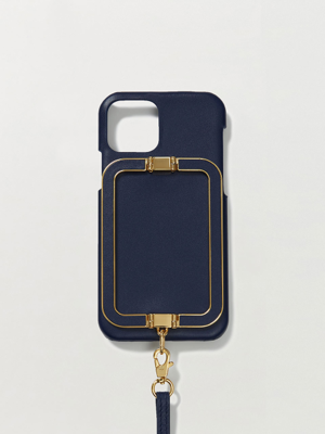 Phone Case with Leather Strap Liney Navy