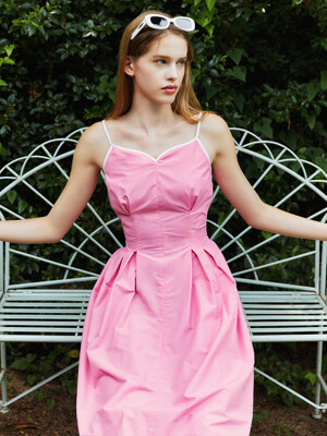 Heart Binding Dress_Bubble Pink