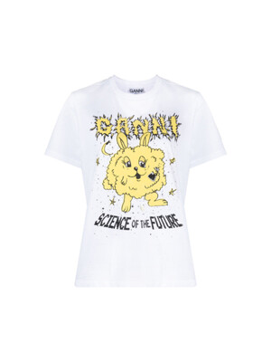 옐로우 버니 프린트 릴렉스핏 반팔 티셔츠 T3637 151