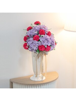 수국팜팜성묘꽃다발 50cm 성묘 조화 꽃