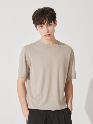 Color Line Round half sleeve pullover_ MUD(MD) M42MPU001MD
