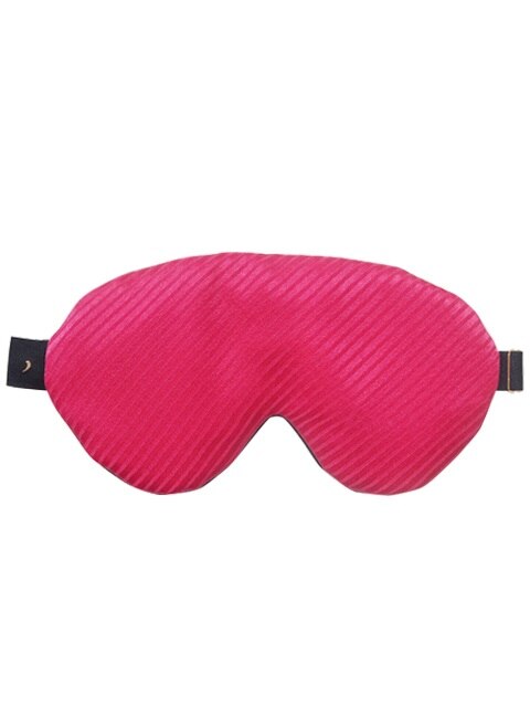 hot pink silk sleep mask