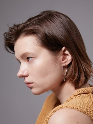 texture hoop earrings