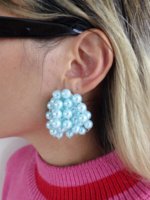 Baby Bubble Earrings Blue