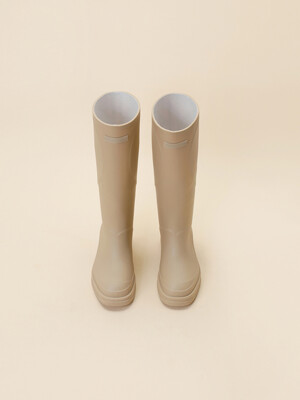 Heart long rain boots(beige)_DG3CM24302BEE