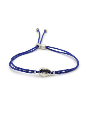 Shell string bracelet (blue)