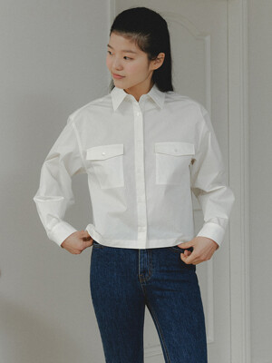 [White] Pocket Shirts