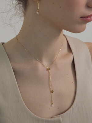 Love and bright surgical chain necklace