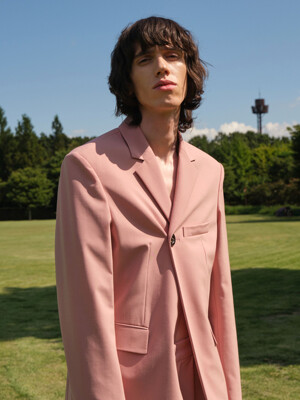 Double-Breasted Blazer_Pink