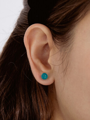 (SILVER925) Colored Ball Gemstone Earring EC1934