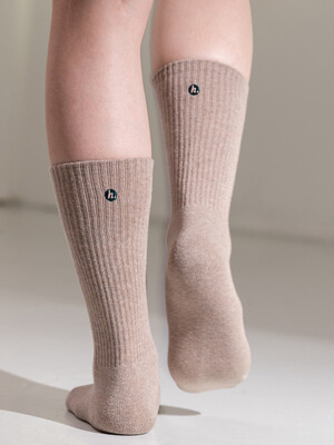 [no.099] deep beige socks