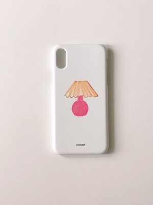 Pink lamp iphone case
