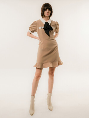 Sailor-Collar Tencel Mini Dress_UWS-SS02