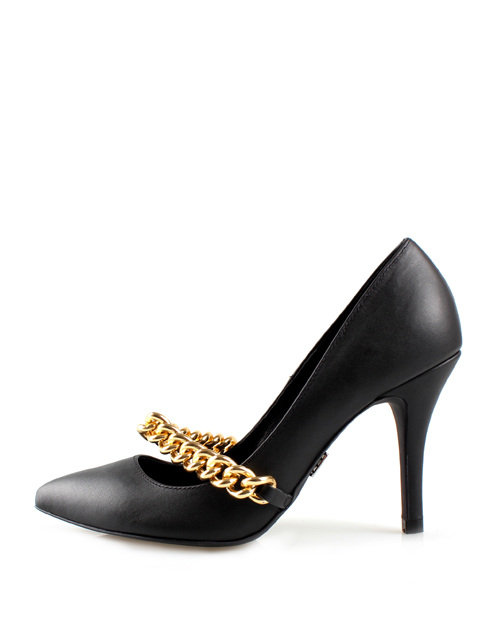 CHAIN TOP PUMPS/BLACK