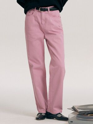SPITALFIELDS Color cotton straight pants (2color)