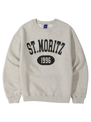 ST. MORITZ SWEATSHIRTS (MELANGE IVORY)