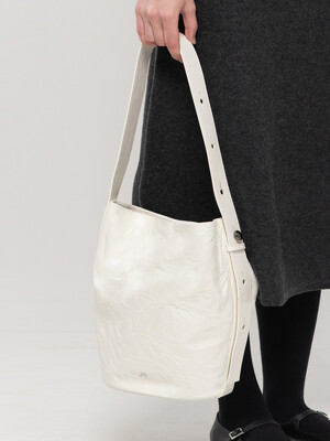 BELLA leather shoulder bag_Ivory
