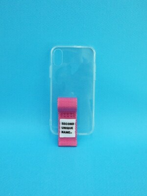 SUN CASE FINGER CLEAR PINK (JELLY CASE)