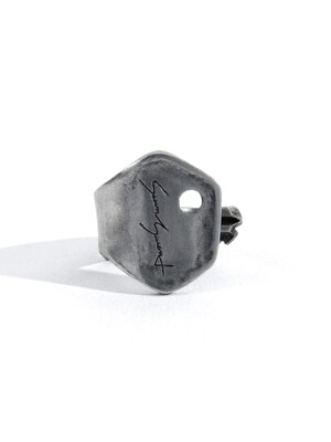 SEWN SWEN SILVER KEY FLEXIBLE JAZZ LOGO RING