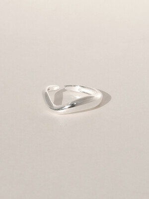 Curvy Pinky Ring (silver925)(2color)