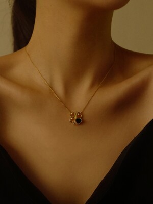 [단독]Heart Clover Necklace Gold