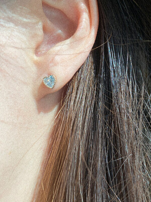 Heart cute mini earring [silver925]