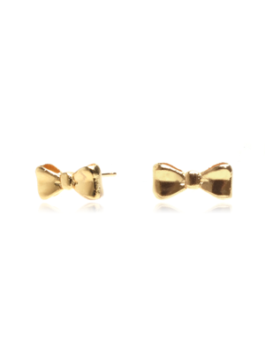 [Silver925] TGH005 Mini volume ribbon earrings