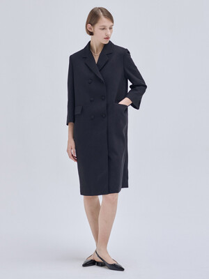 23SN tweed ops coat [BK]