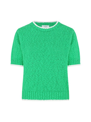 Line Color Block Knit Top[LMBCSPKN183]-Green