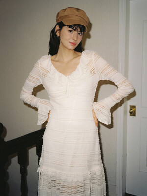 Romantic Lace Dress_ Ivory