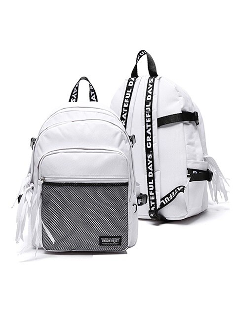 3D MESH BAGPACK WHITE