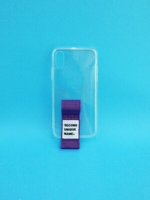 SUN CASE FINGER CLEAR PURPLE (JELLY CASE)